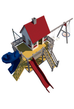 Игровая площадка из дерева Сказка